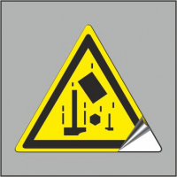 Изображение w33-r осторожно. падающие предметы (треугольник) контурная резка