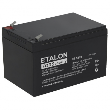 Купить аккумулятор etalon fs 1212 12в 12 а∙ч