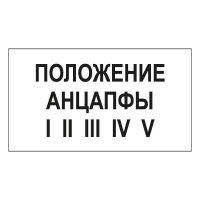 Изображение t105 положение анцапфы i ii iii iv v